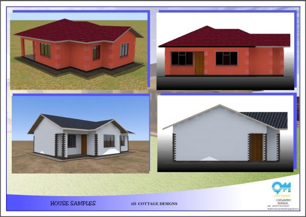 Building Plan Drawing 3d Modelling, House Plans In Zimbabwe